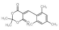 1,3-Dioxane-4,6-dione,2,2-dimethyl-5-[(2,4,6-trimethylphenyl)methylene]-结构式