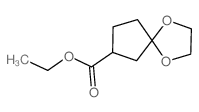 1,4-Dioxaspiro[4.4]nonane-7-carboxylicacid, ethyl ester结构式