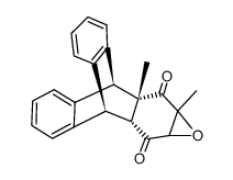 (2aS,3S,8R,8aR)-1a,2a-dimethyl-1a,2a,3,8,8a,9a-hexahydro-3,8-[1,2]benzenoanthra[2,3-b]oxirene-2,9-dione结构式