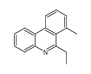 Phenanthridine, 6-ethyl-7-methyl- (9CI) Structure