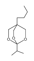 4-butyl-1-(1-methylethyl)-2,6,7-trioxabicyclo[2.2.2]octane structure