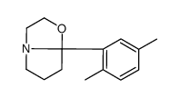7a-(2,5-dimethylphenyl)-3,5,6,7-tetrahydro-2H-pyrrolo[2,1-b][1,3]oxazole结构式