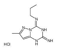 7-methyl-4-N-propylpyrazolo[1,5-a][1,3,5]triazine-2,4-diamine,hydrochloride结构式