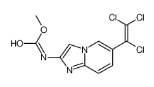 methyl 6-(1,2,2-trichloroethenyl)imidazo(1,2-a)pyridine-2-carbamate结构式