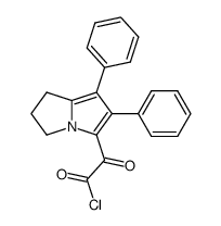 (6,7-Diphenyl-2,3-dihydro-1H-pyrrolizin-5-yl)-oxalsaeurechlorid结构式