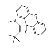 4-tert-butyl-3-methylsulfanylspiro[thiete-2,9'-xanthene]结构式