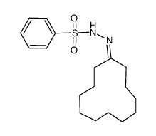 cyclododecanone benzenesulfonylhydrazone Structure