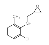 2-chloro-6-methyl-N-(oxiran-2-ylmethyl)aniline结构式