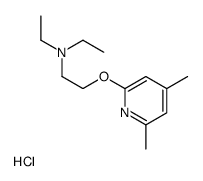2-(4,6-dimethylpyridin-2-yl)oxy-N,N-diethylethanamine,hydrochloride结构式