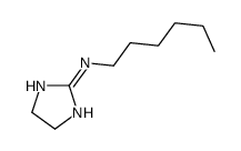 N-hexyl-4,5-dihydro-1H-imidazol-2-amine Structure