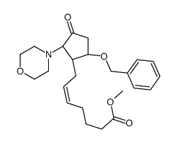 methyl (Z)-7-[(1R,2R,5S)-2-morpholin-4-yl-3-oxo-5-phenylmethoxycyclopentyl]hept-5-enoate结构式