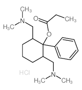 Cyclohexanol,2,6-bis[(dimethylamino)methyl]-1-phenyl-, 1-propanoate, hydrochloride (1:2) picture