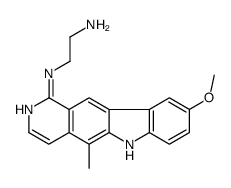 N'-(9-methoxy-5-methyl-6H-pyrido[4,3-b]carbazol-1-yl)ethane-1,2-diamine结构式