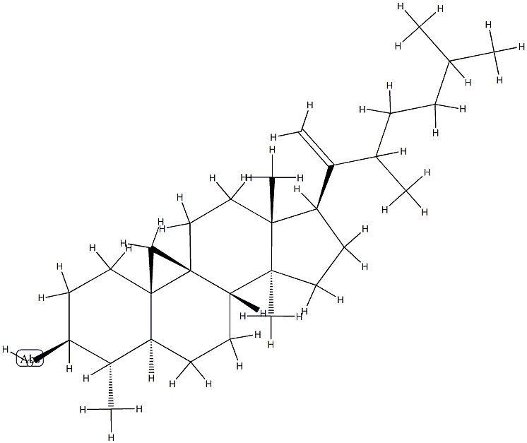 4α,14,22-Trimethyl-9,19-cyclo-5α-cholest-20-en-3β-ol picture