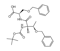(2R)-3-benzyloxy-2-((2S)-3-benzyloxy-2-tert-butoxycarbonylamino-butyrylamino)propionic acid Structure