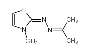 2(3H)-Thiazolone,3-methyl-,(1-methylethylidene)hydrazone(9CI) Structure