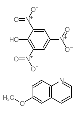 6-methoxyquinoline; 2,4,6-trinitrophenol结构式