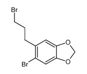 5-bromo-6-(3-bromopropyl)benzo[d][1,3]dioxole结构式