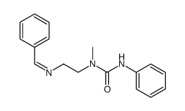 (Z)-1-(2-(benzylideneamino)ethyl)-1-methyl-3-phenylurea Structure