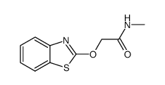 Acetamide, 2-(2-benzothiazolyloxy)-N-methyl- (9CI) Structure