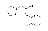 N-(2,6-Dimethylphenyl)-2-(1-pyrrolidinyl)acetamide结构式