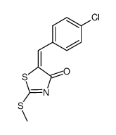 2-methylthio-5-p-chlorophenylmethylene-thiazolinone-4结构式