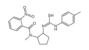 N-methyl-N-[2-[(4-methylphenyl)carbamothioylamino]cyclopentyl]-2-nitrobenzamide Structure