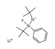 lithiumtert-butyl(tert-butylfluoro(phenyl)silyl)amide结构式