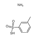 3-methylbenzenesulfonothioicS-acid, ammonia salt结构式