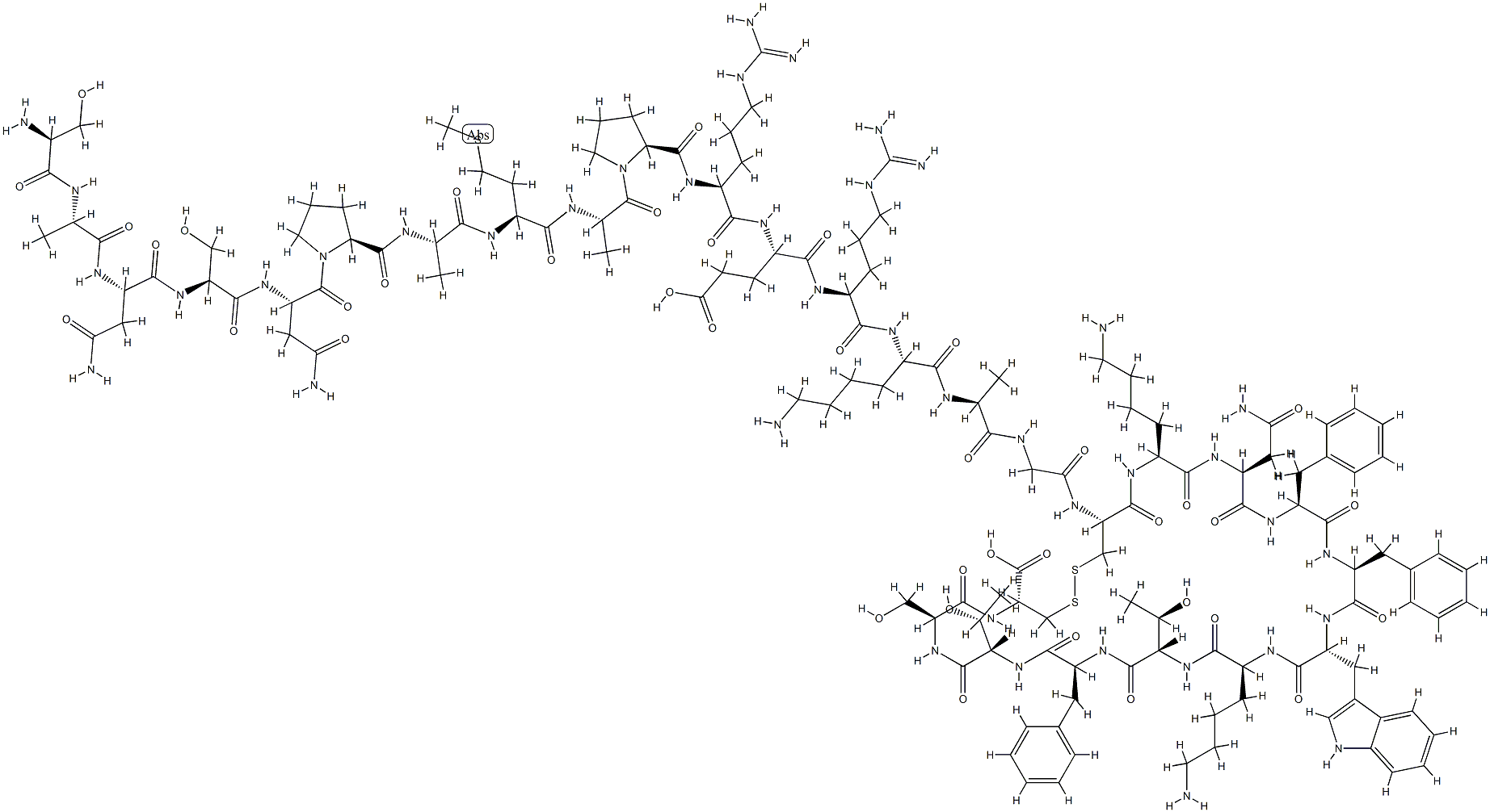 somatostatin 28, Trp(22)- Structure