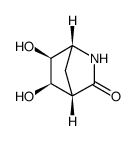 (1R,4S,5R,6S)-5,6-dihydroxy-2-azabicyclo[2.2.1]heptan-3-one结构式