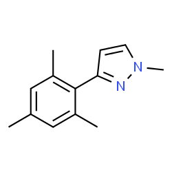 1H-Pyrazole,1-methyl-3-(2,4,6-trimethylphenyl)-(9CI) structure