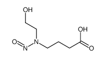 4-[2-hydroxyethyl(nitroso)amino]butanoic acid结构式