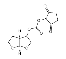 2,5-dioxopyrrolidin-1-yl ((3S,3aS,6aR)-hexahydrofuro[2,3-b]furan-3-yl) carbonate Structure