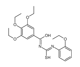 3,4,5-triethoxy-N-[(2-ethoxyphenyl)carbamothioyl]benzamide Structure