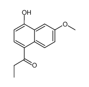 4-hydroxy-6-methoxy-1-naphthylethyl ketone结构式