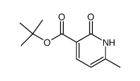 1,2-dihydro-6-methyl-2-oxo-3-pyridinecarboxylic acid, t-butyl ester结构式