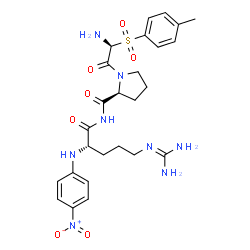 N-alpha-p-Tos-gly-pro-arg-p-nitroanilide structure