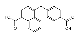 4-[(4-carboxyphenyl)methyl]naphthalene-1-carboxylic acid Structure