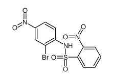 N-(2-bromo-4-nitrophenyl)-2-nitrobenzenesulfonamide结构式