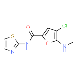 2-Furancarboxamide,4-chloro-5-(methylamino)-N-2-thiazolyl- picture