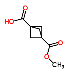 Bicyclo[1.1.1]pentane-1,3-dicarboxylic acid monomethyl ester Structure