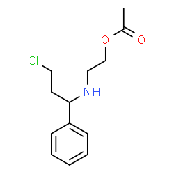 benzyl-2-acetoxyethyl-2'-chloroethylamine Structure