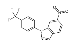 6-NITRO-1-(4-TRIFLUOROMETHYL-PHENYL)-1H-INDAZOLE structure