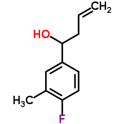 4-(4-FLUORO-3-METHYLPHENYL)-1-BUTEN-4-OL结构式