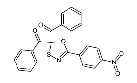 (5-(4-nitrophenyl)-1,3,4-oxathiazole-2,2-diyl)bis(phenylmethanone)结构式