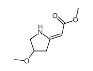(4-methoxypyrrolidin-2-ylidene)acetic acid methyl ester结构式