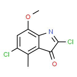 3H-Pseudoindol-3-one,2,5-dichloro-7-methoxy-4-methyl- (5CI) picture