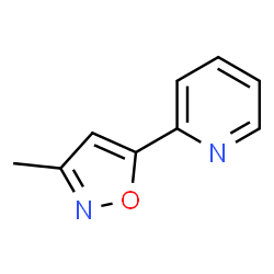 Pyridine, 2-(3-methyl-5-isoxazolyl)- (9CI) structure