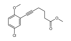 methyl 6-(5-chloro-2-methoxyphenyl)hex-5-ynoate Structure